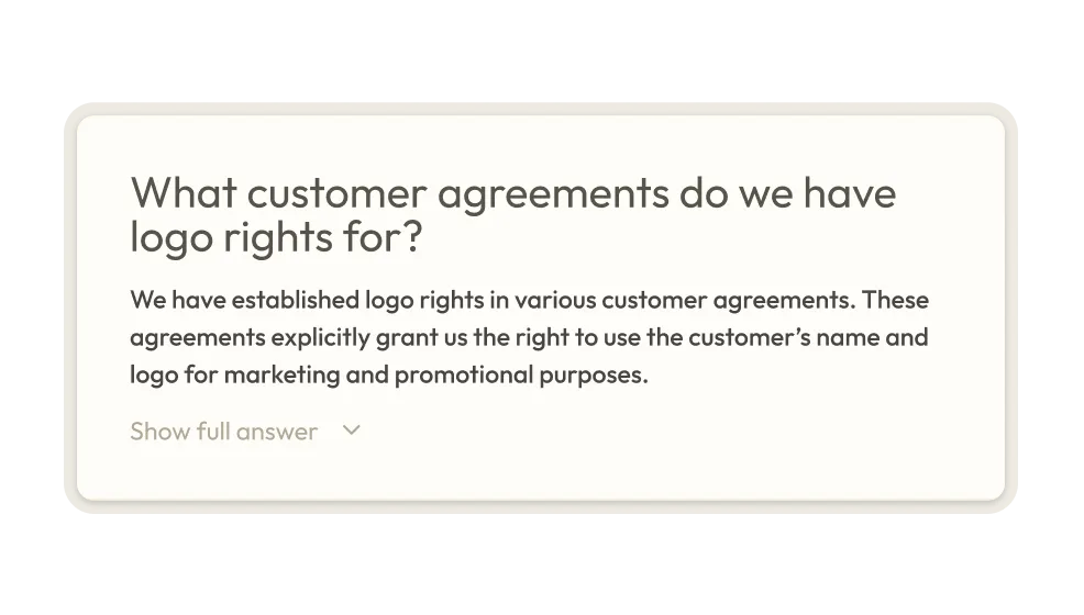 Question with answer illustration