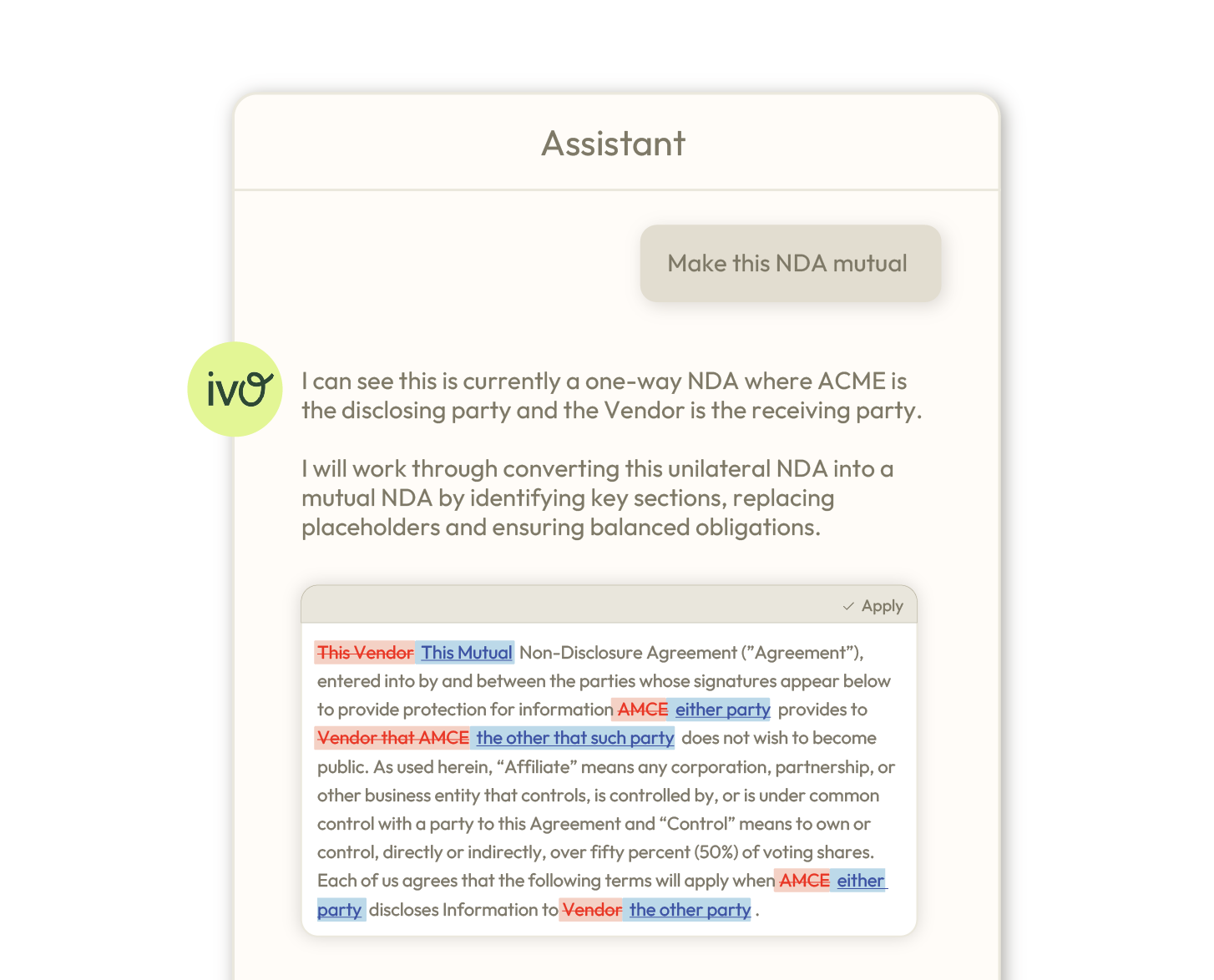 Assistant Redlining illustration